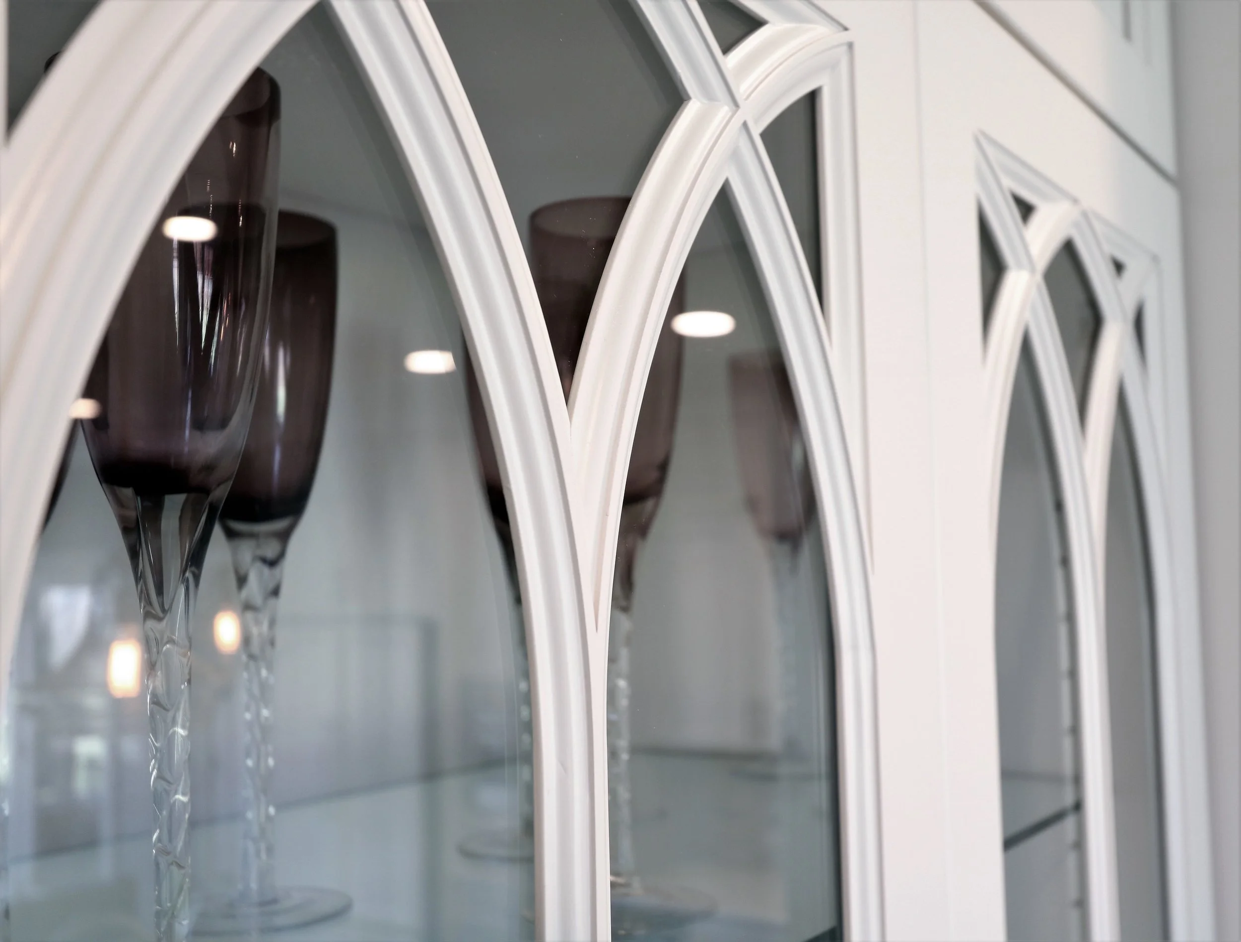Cathedral cabinet doors with glass deals